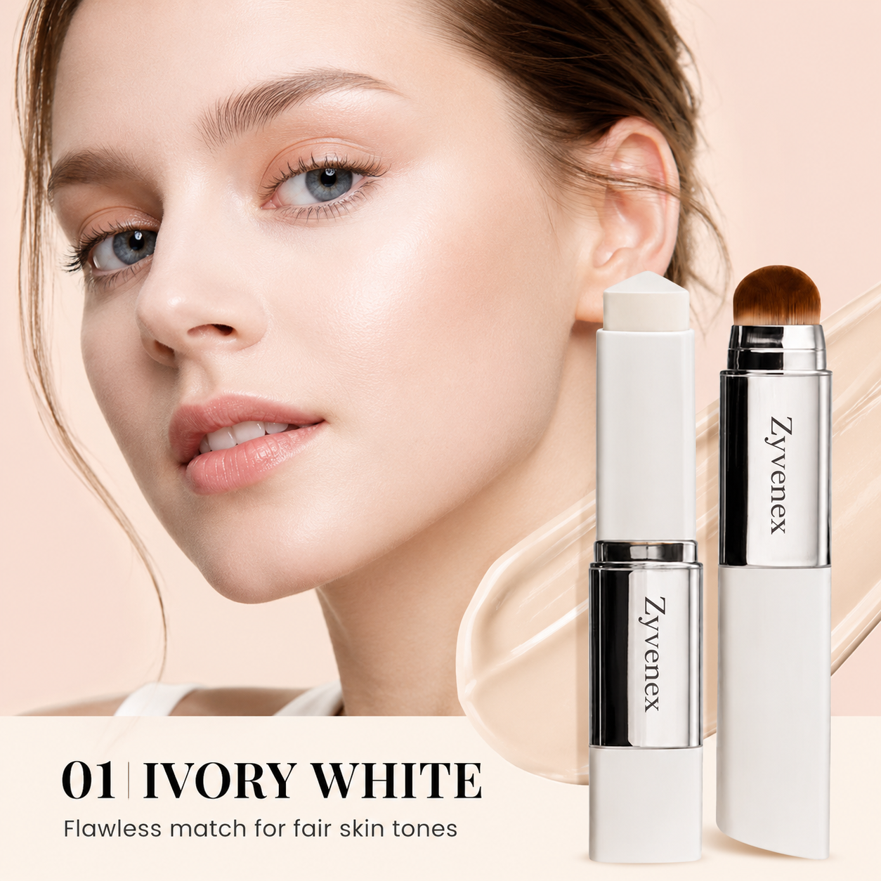 🔥LAST DAY 60% OFF Zyvenex™ Korean Color-Changing Foundation stick✨