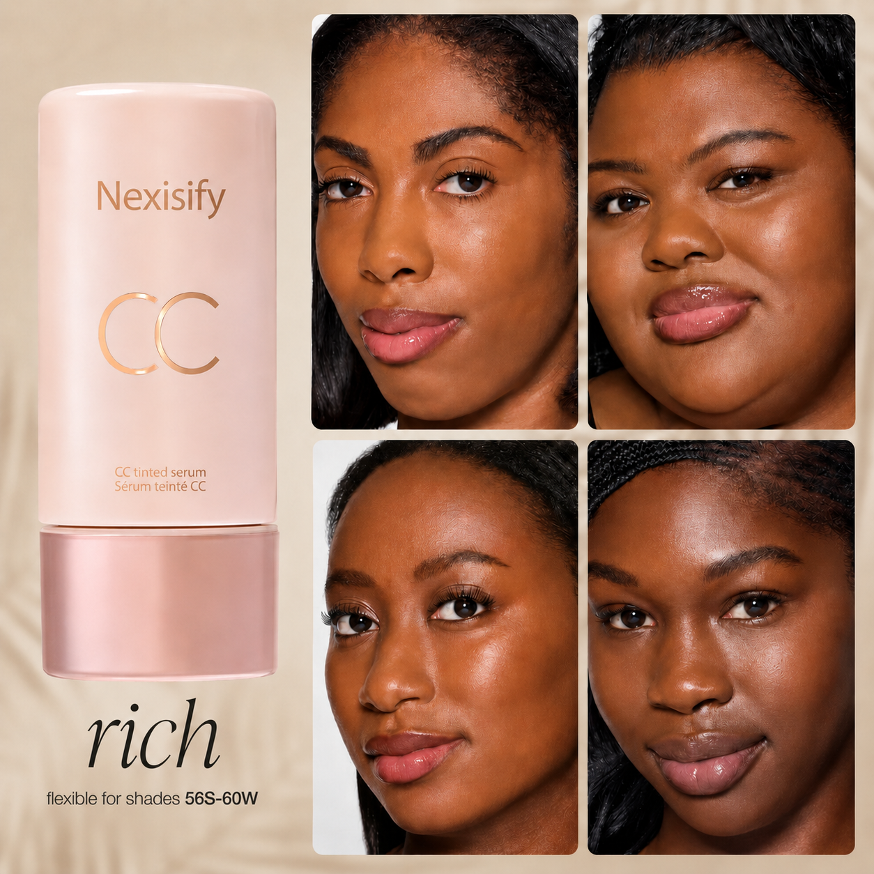 🔥LAST DAY 50% OFF and Buy 1 Get 1 Free!!｜Color-Correct, Hydrate & Glow in One Lightweight Serum ✨