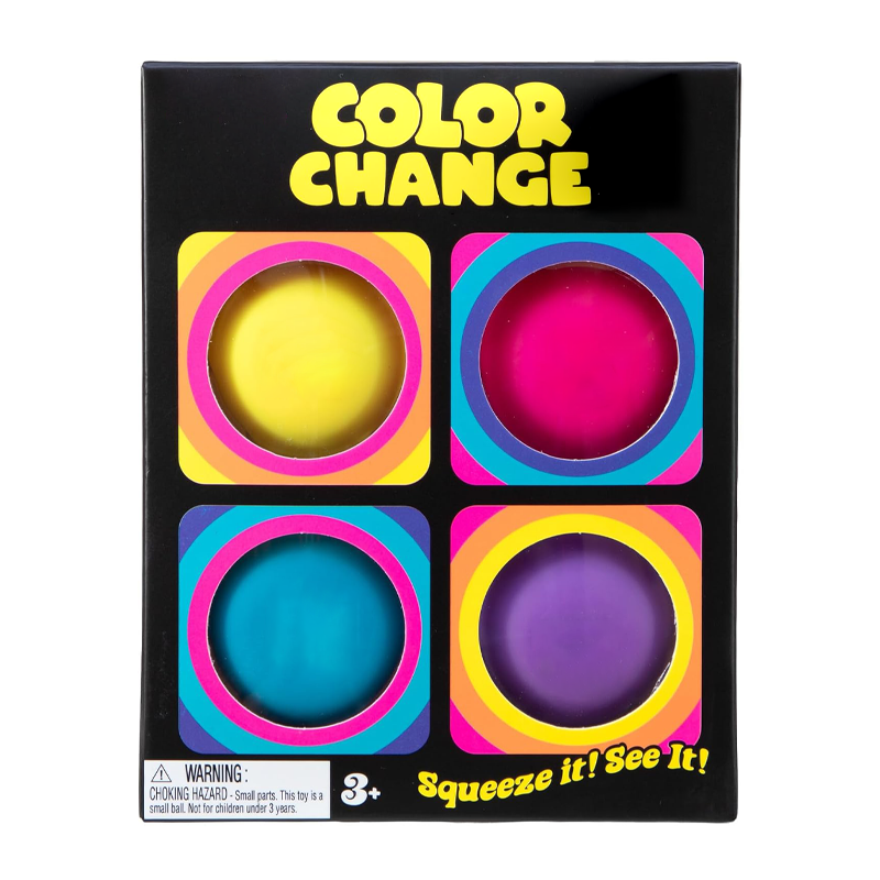 Mini Color-Changing Sensory Squeeze Toys – 4-Piece Set