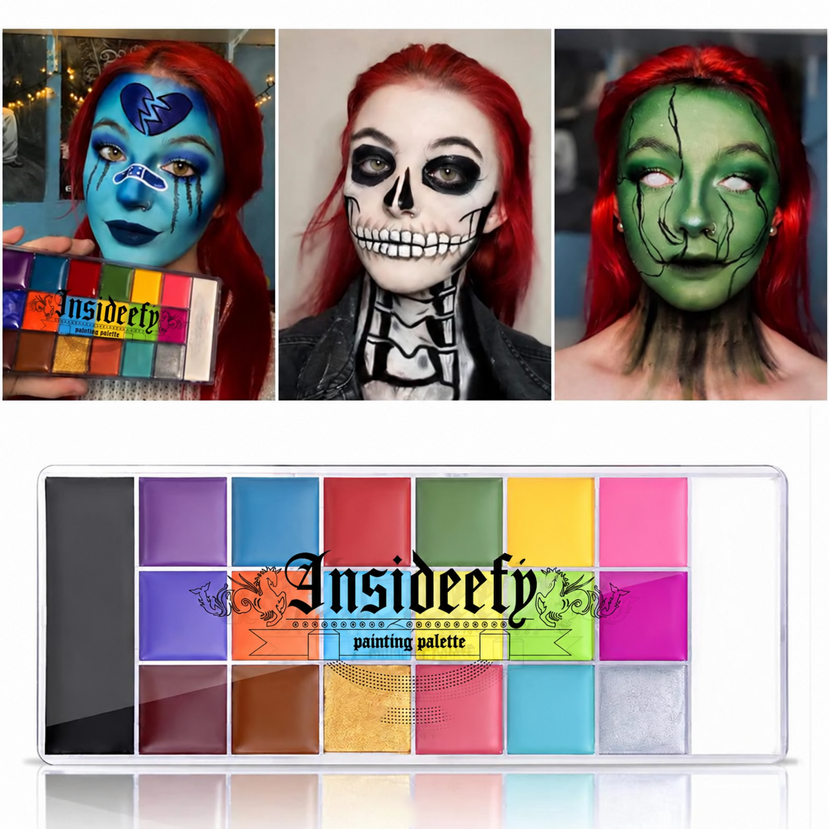 Insideefy 20 Color Face Body Paint Set