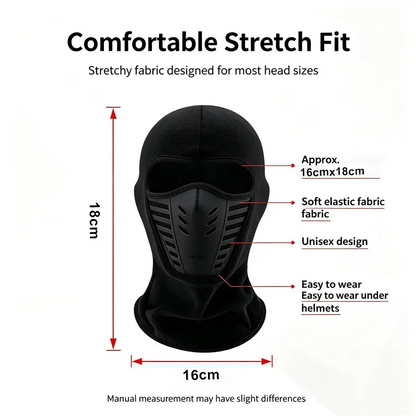 Unisex Fleece Full Face Balaclava Ski Mask - Windproof, Anti-Haze, Soft Sports & Outdoor Hat 🧣