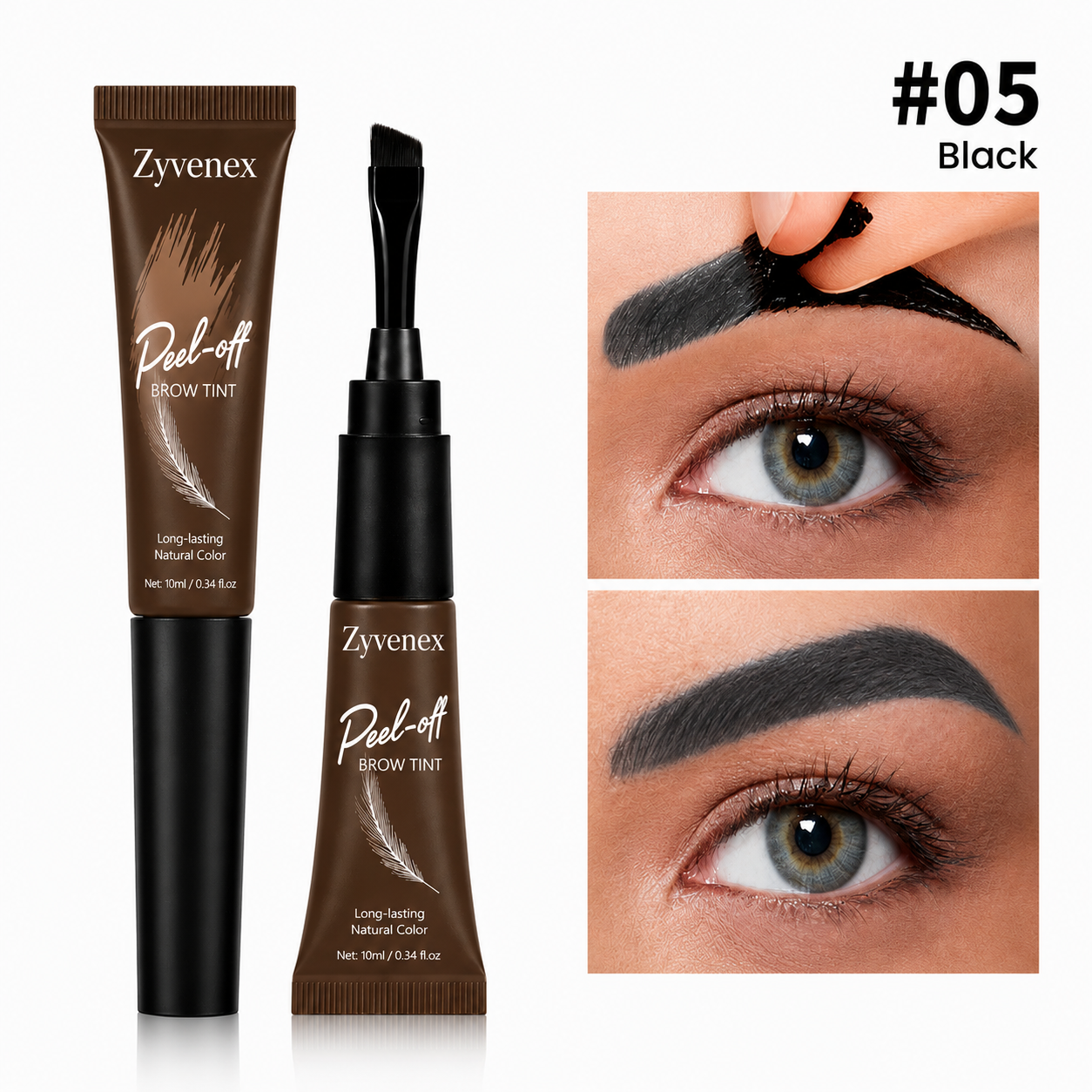 🔥 Final Day 60% OFF | Zyvenex 3-Day Long-Lasting Peel Off Brow Tint – Smudge-Proof, Waterproof & Natural-Looking Brows ✨