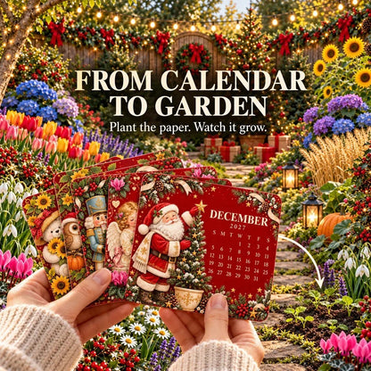 🎄Last Day Promotion !🌱 Christmas Special Edition – Eco-friendly, plantable “timeless” seed calendar 2027 🌸🌿