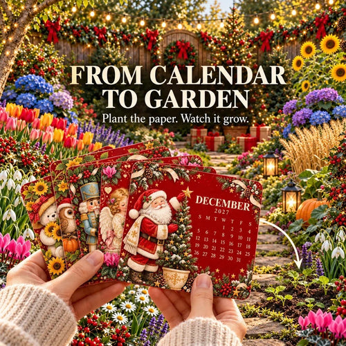 🎄Last Day Promotion !🌱 Christmas Special Edition – Eco-friendly, plantable “timeless” seed calendar 2027 🌸🌿