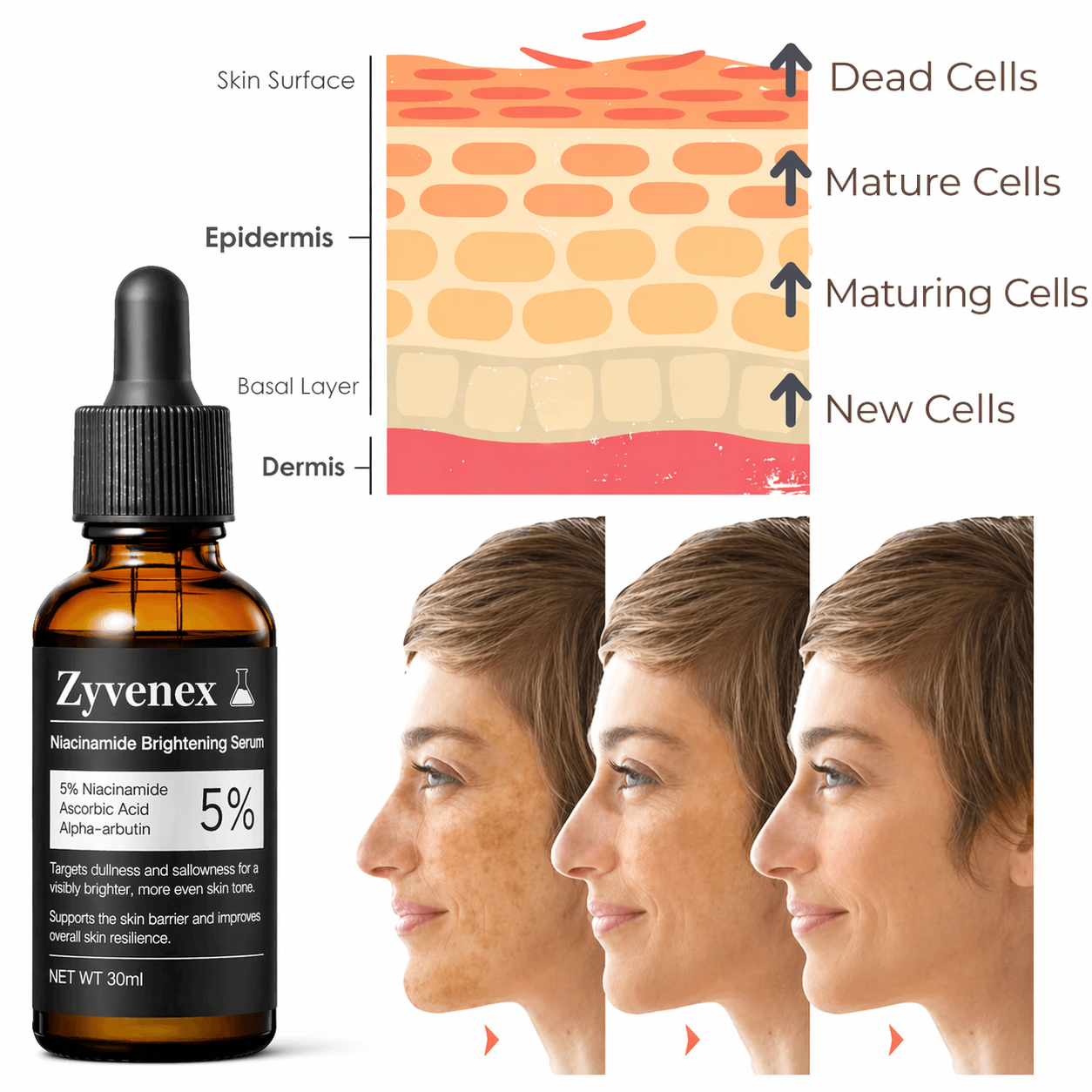 ✨Zyvenex Niacinamide Brightening Serum