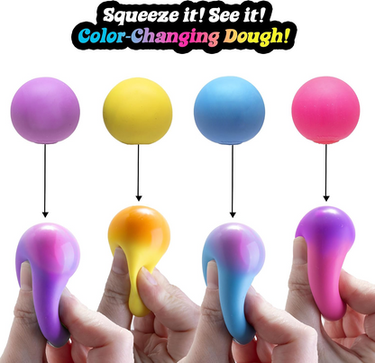 Mini Color-Changing Sensory Squeeze Toys – 4-Piece Set