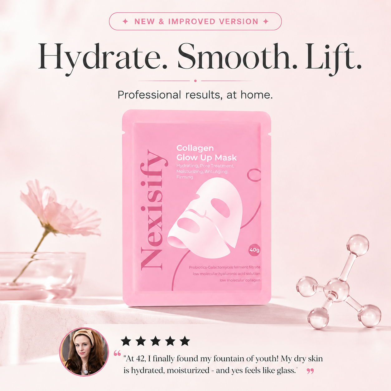 🔥 50% OFF Today Only Glow Up Mask 2.0 – Spa Skin Without the Spa Price