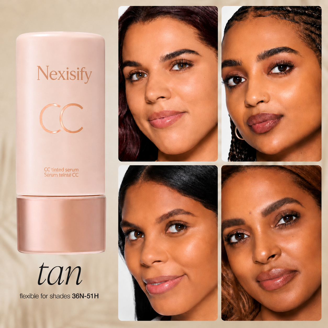 🔥LAST DAY 50% OFF and Buy 1 Get 1 Free!!｜Color-Correct, Hydrate & Glow in One Lightweight Serum ✨