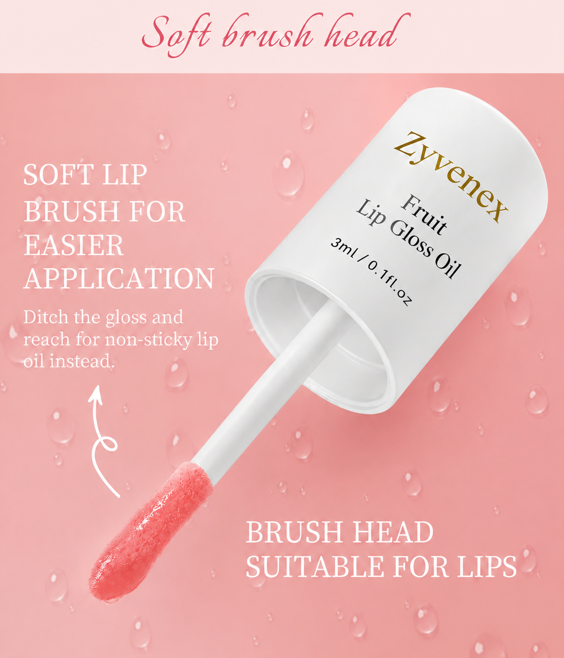 🔥LAST DAY 60% OFF💋 Get the Perfect Lip✨ Zyvenex Tinted Fruit Lip Gloss Oil - For Lush, Hydrated Lips with a Natural Glow! 💖