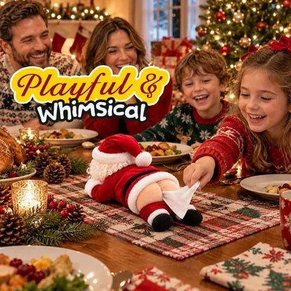 🎅Hilarious Santa Butt Tissue Box – The Cheekiest Christmas Decor!