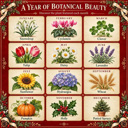 🎄Last Day Promotion !🌱 Christmas Special Edition – Eco-friendly, plantable “timeless” seed calendar 2027 🌸🌿