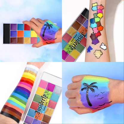 Insideefy 20 Color Face Body Paint Set