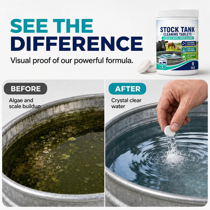 Fast-Dissolving Livestock Water Tank Cleaning Tablets
