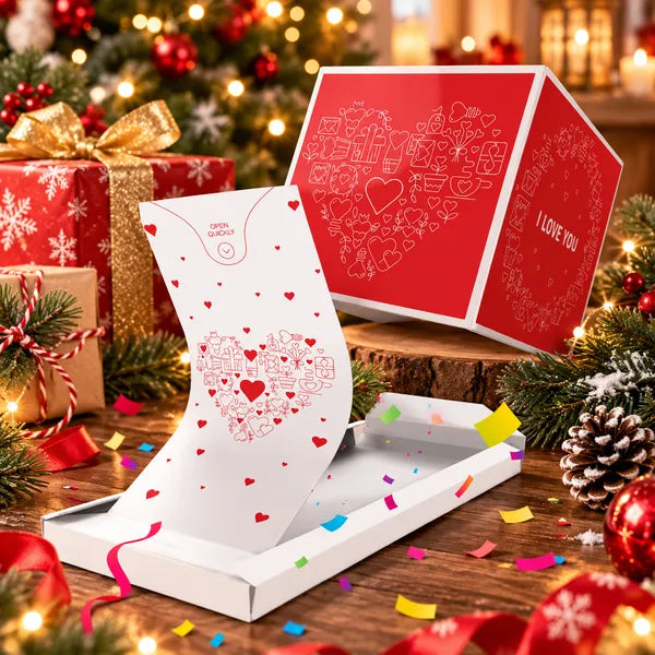 ✨Christmas Exploding Confetti Surprise Card – Pop-Up Joy in Every Envelope 🎄✨