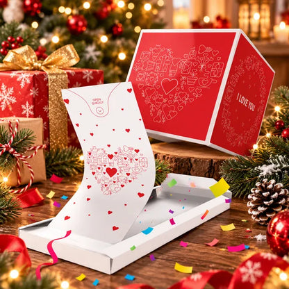 ✨Christmas Exploding Confetti Surprise Card – Pop-Up Joy in Every Envelope 🎄✨