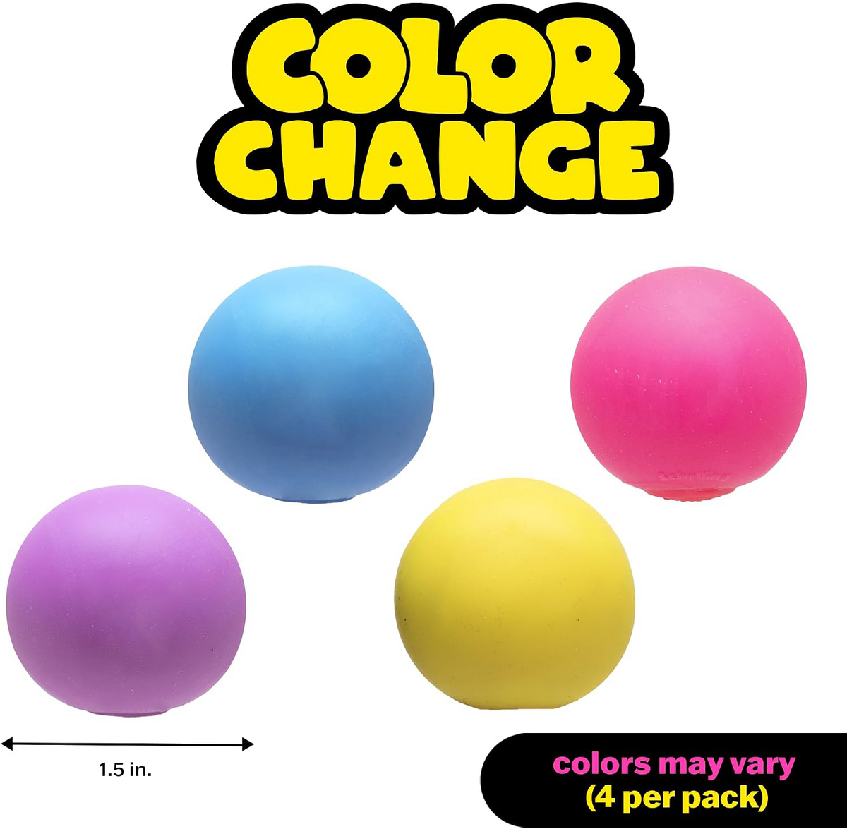 Mini Color-Changing Sensory Squeeze Toys – 4-Piece Set