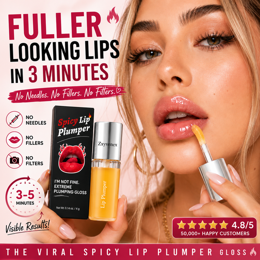 🔥LAST DAY 50% OFF💋Zxyvenex Spicy Lip Plumper - Fuller-Looking Lip Plumper Gloss